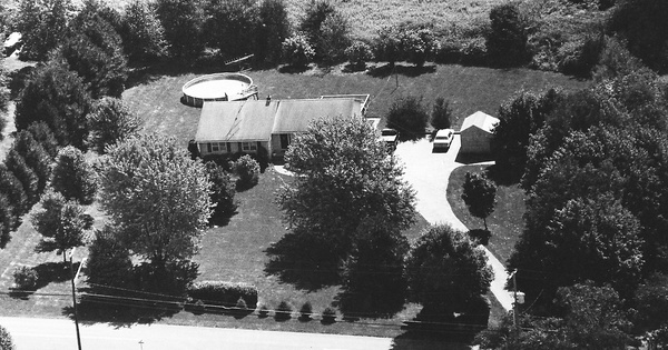 Vintage Aerial photo from 1992 in Hunterdon County, NJ