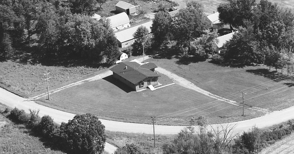 Vintage Aerial photo from 1986 in Todd County, MN