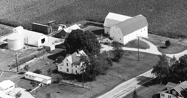Vintage Aerial photo from 1970 in Fulton County, OH
