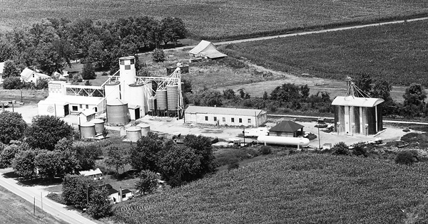 Vintage Aerial photo from 1971 in Pickaway County, OH