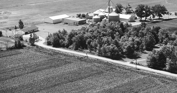 Vintage Aerial photo from 1989 in Delaware County, OH