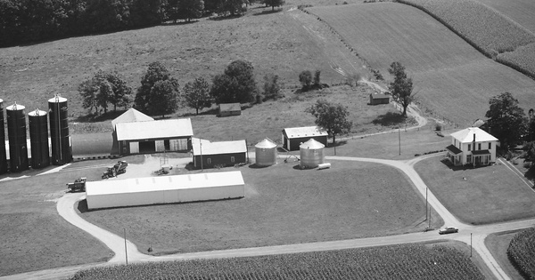 Vintage Aerial photo from 1986 in Columbiana County, OH