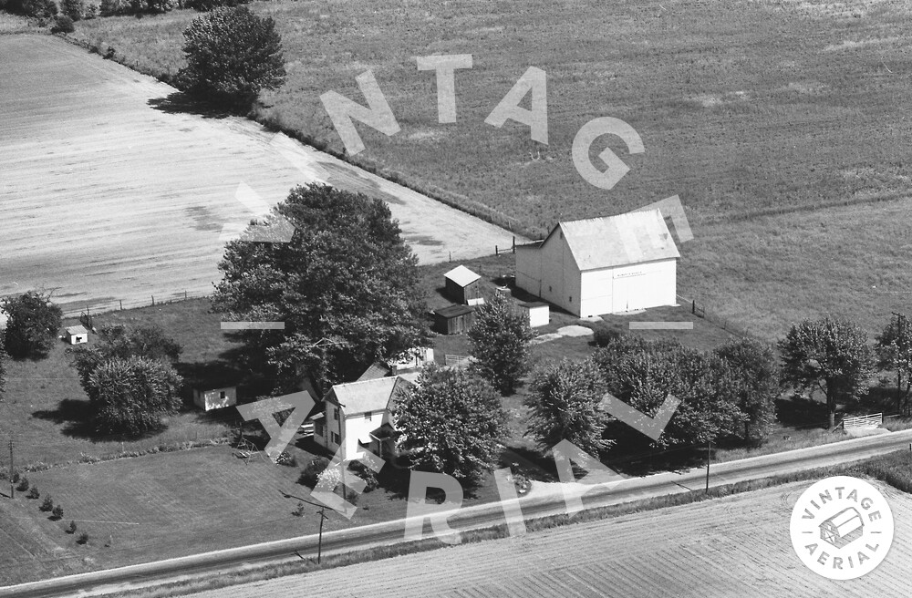 Vintage Aerial Ohio Morrow County 1968 25OMO6
