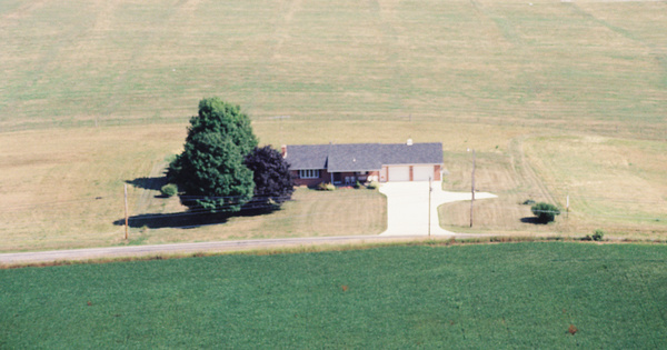 Vintage Aerial photo from 2002 in Morrow County, OH