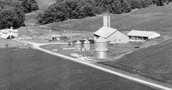 Vintage Aerial photo from 1982 in Decatur County, IN
