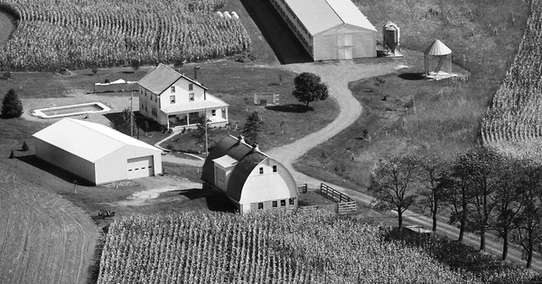 Vintage Aerial photo from 1989 in Berks County, PA