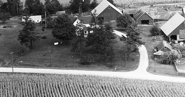 Vintage Aerial photo from 1972 in Jones County, IA