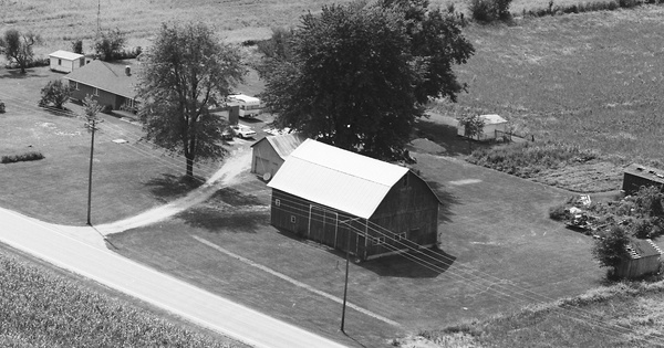 Vintage Aerial photo from 1987 in Jay County, IN