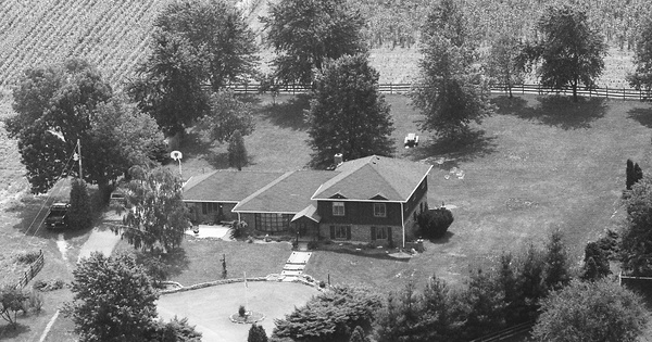 Vintage Aerial photo from 1988 in Johnson County, IN