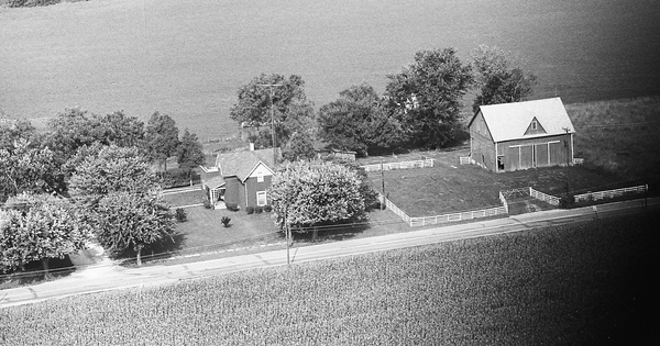 Vintage Aerial photo from 1972 in Jay County, IN