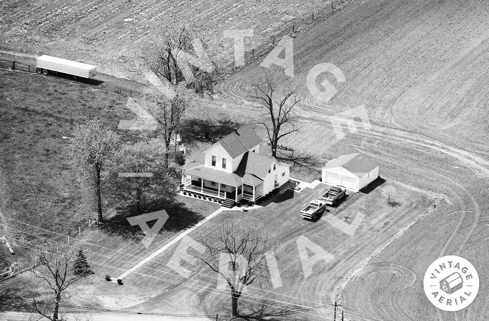 Vintage Aerial Indiana Johnson County 1989 132FJO7