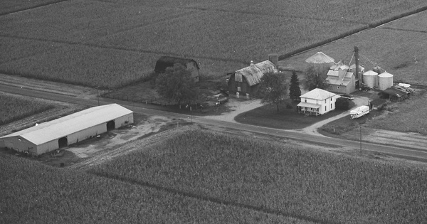 Vintage Aerial photo from 1979 in Branch County, MI