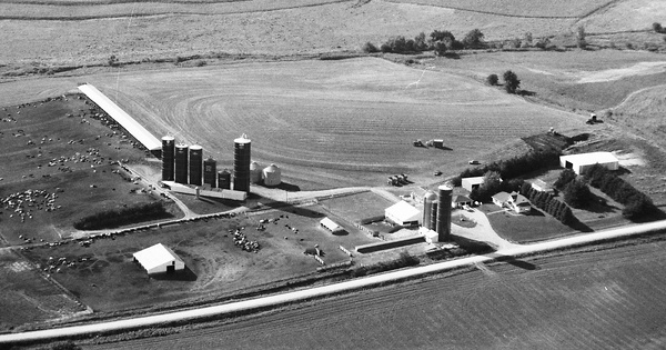 Vintage Aerial photo from 1991 in Cass County, IA