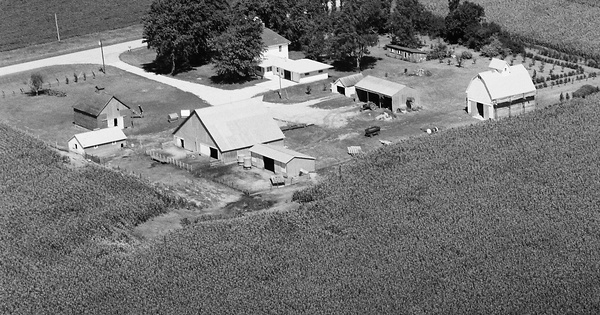 Vintage Aerial photo from 1978 in Cherokee County, IA
