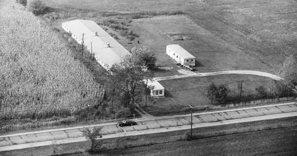 Vintage Aerial photo from 1982 in Whitley County, IN