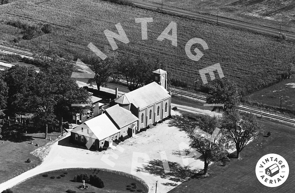 Vintage Aerial Indiana White County 1965 43CWH29