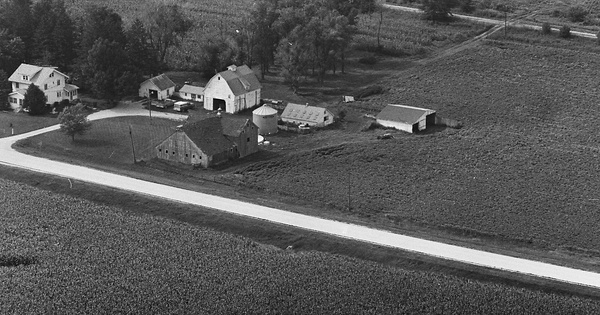 Vintage Aerial photo from 1981 in Benton County, IA