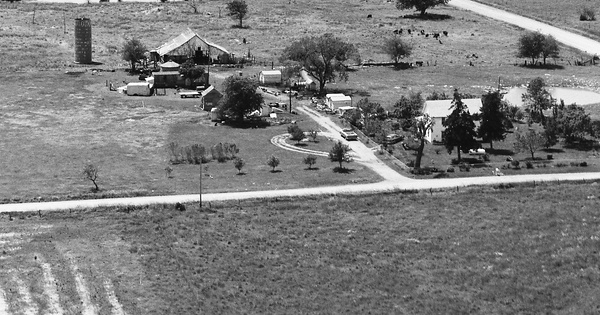 Vintage Aerial photo from 1983 in Franklin County, KS