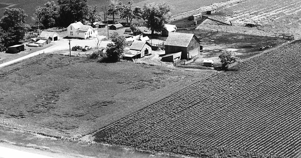 Vintage Aerial photo from 1971 in Pocahontas County, IA