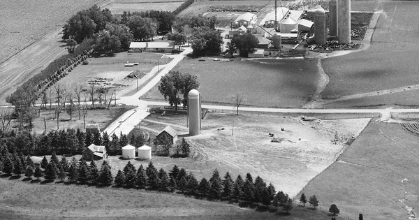 Vintage Aerial photo from 1985 in Osceola County, IA