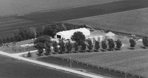 Vintage Aerial photo from 1995 in Monona County, IA