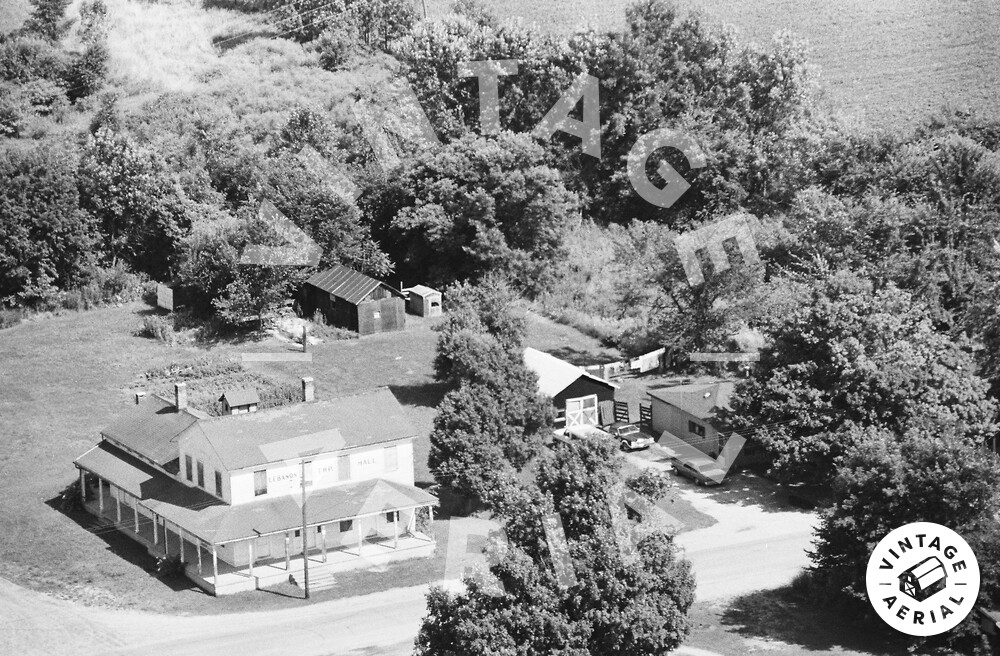 Vintage Aerial Michigan Ionia County 1982 88OIO10