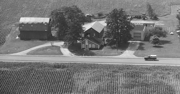 Vintage Aerial photo from 1980 in Monroe County, MI