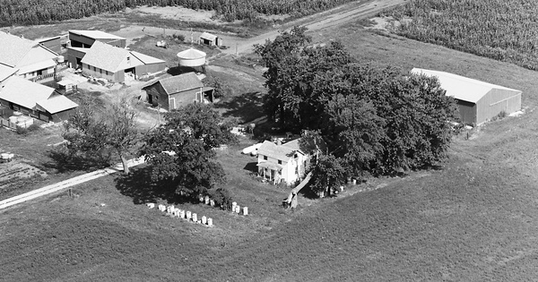 Vintage Aerial photo from 1974 in Black Hawk County, IA