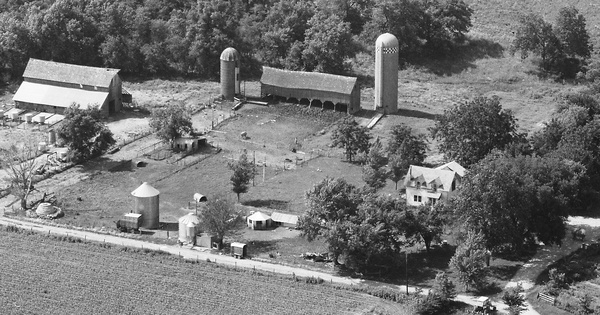 Vintage Aerial photo from 1984 in Madison County, IA