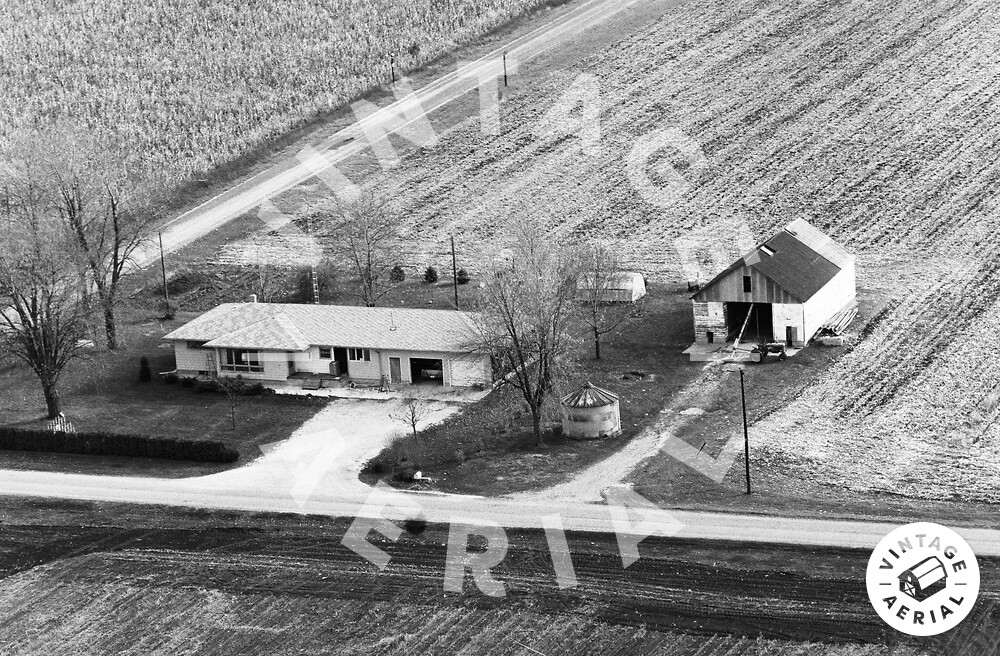 Vintage Aerial Indiana Starke County 1974 30FST5