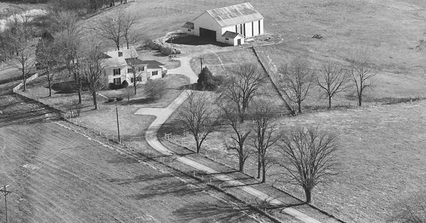 Vintage Aerial photo from 1981 in Bath County, KY