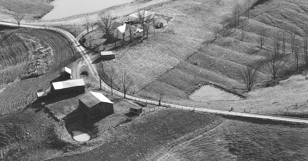 Vintage Aerial photo from 1981 in Washington County, KY