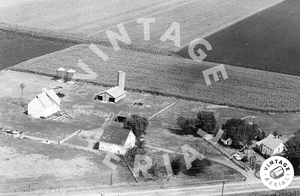 Vintage Aerial Illinois Vermilion County 1966 59FVE35