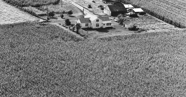 Vintage Aerial photo from 1973 in Menard County, IL