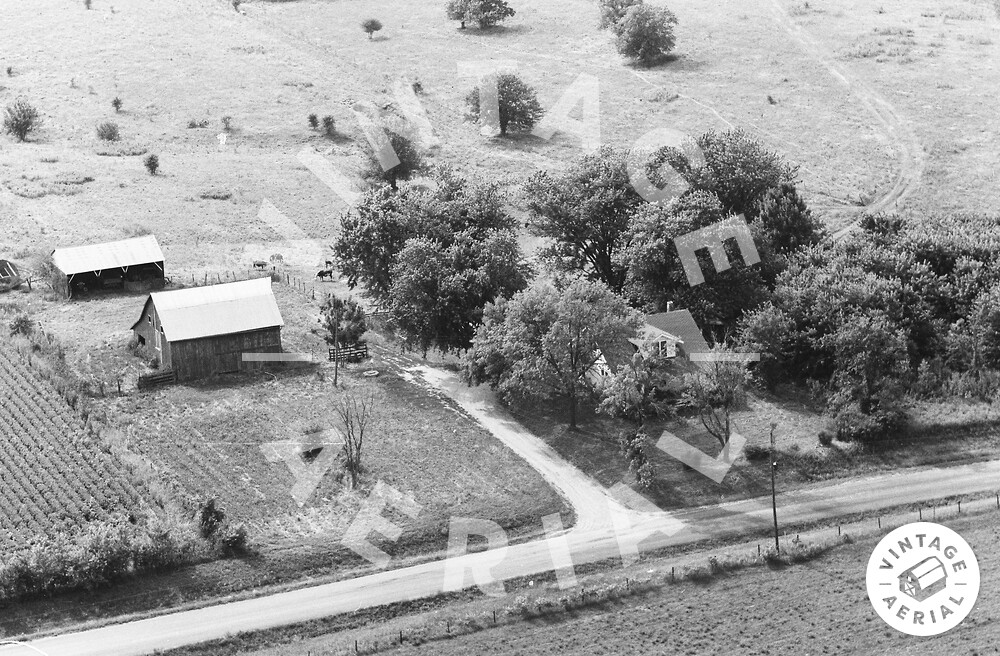 Vintage Aerial Missouri Clark County 1971 24PCL21