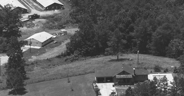 Vintage Aerial photo from -1986 in Hall County, GA