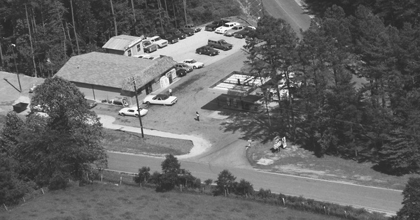 Vintage Aerial photo from 1986 in Habersham County, GA