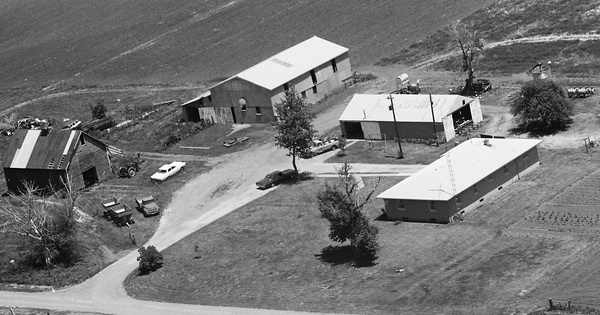 Vintage Aerial photo from 1969 in Vermilion County, IL