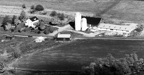 Vintage Aerial photo from 1973 in Somerset County, PA