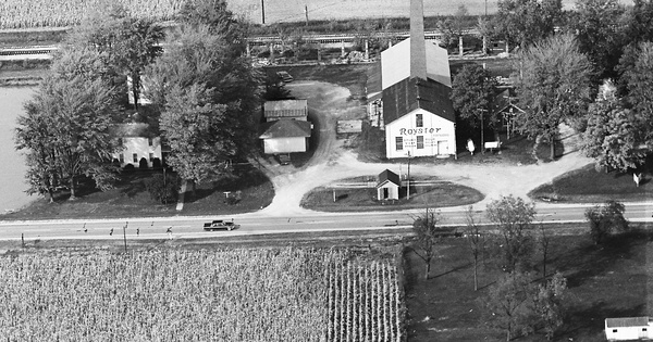Vintage Aerial photo from 1966 in Adams County, IN