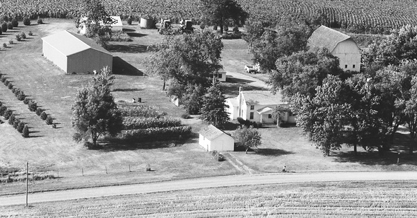 Vintage Aerial photo from 1983 in Atchison County, KS