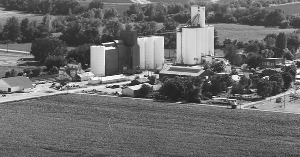 Vintage Aerial photo from 1977 in Brown County, KS