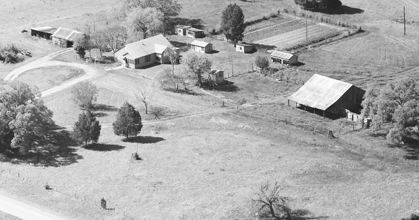 Vintage Aerial photo from 1986 in Colorado County, TX
