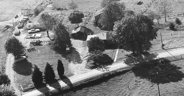 Vintage Aerial photo from 1973 in Gibson County, IN