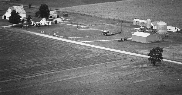 Vintage Aerial photo from 1975 in Boone County, IN