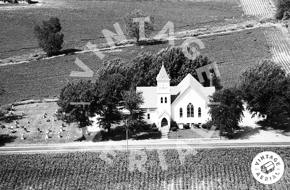 Vintage Aerial Indiana Cass County 1974 50FCS22