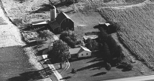 Vintage Aerial photo from 1976 in Dane County, WI