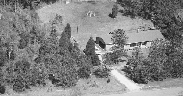 Vintage Aerial photo from 1985 in Abbeville County, SC