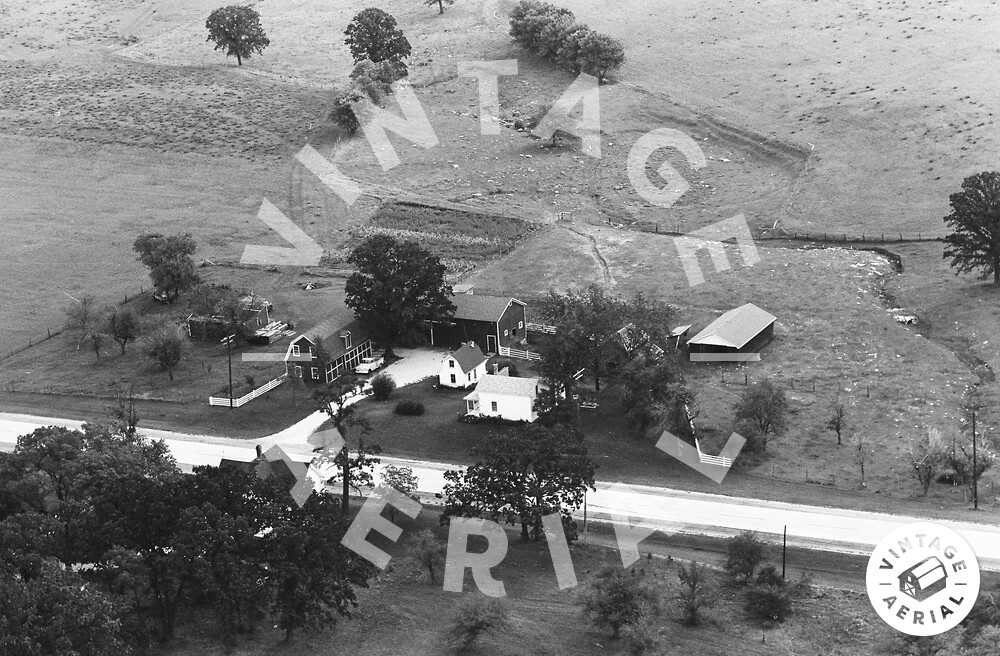 Vintage Aerial Wisconsin Racine County 1964 16CRA21