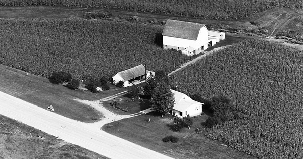 Vintage Aerial photo from 1974 in Richland County, WI